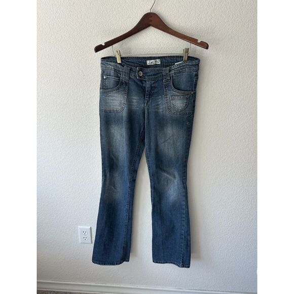 Y2K Lei Low rise Denim Flare Jeans - Picture 1 of 5